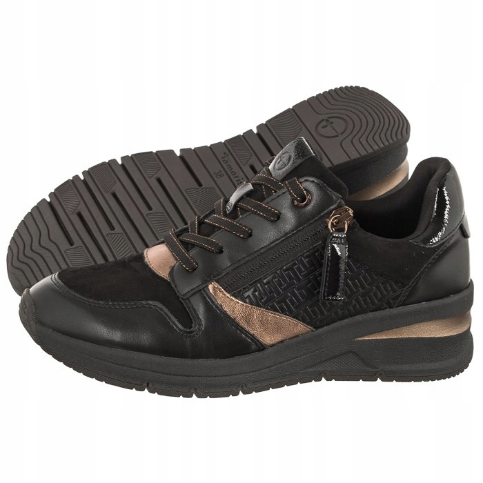 Buty Sneakersy Damskie Tamaris Czarne 1-23702