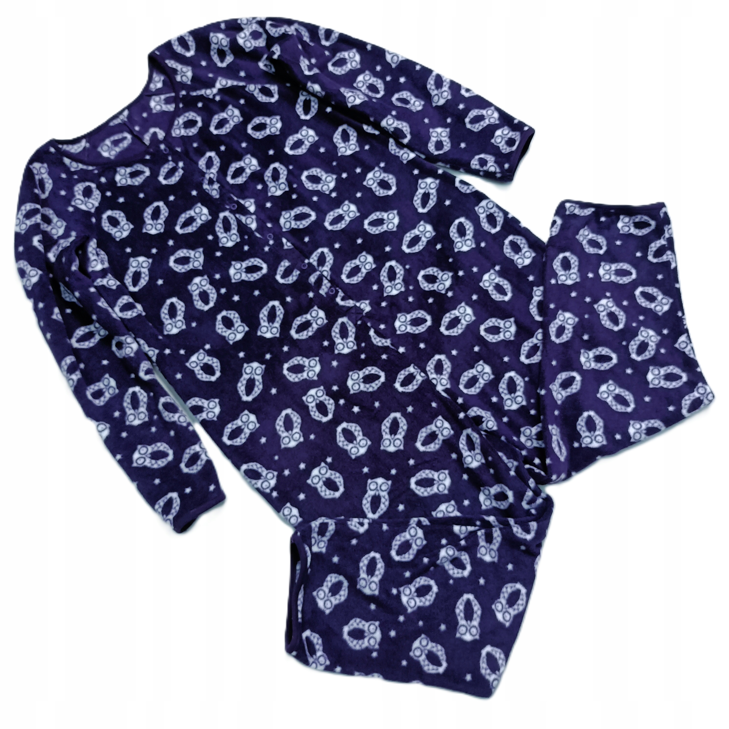 PIŻAMA DAMSKA -KOMBINEZON SOWA POLAR ROZM.L/XL__