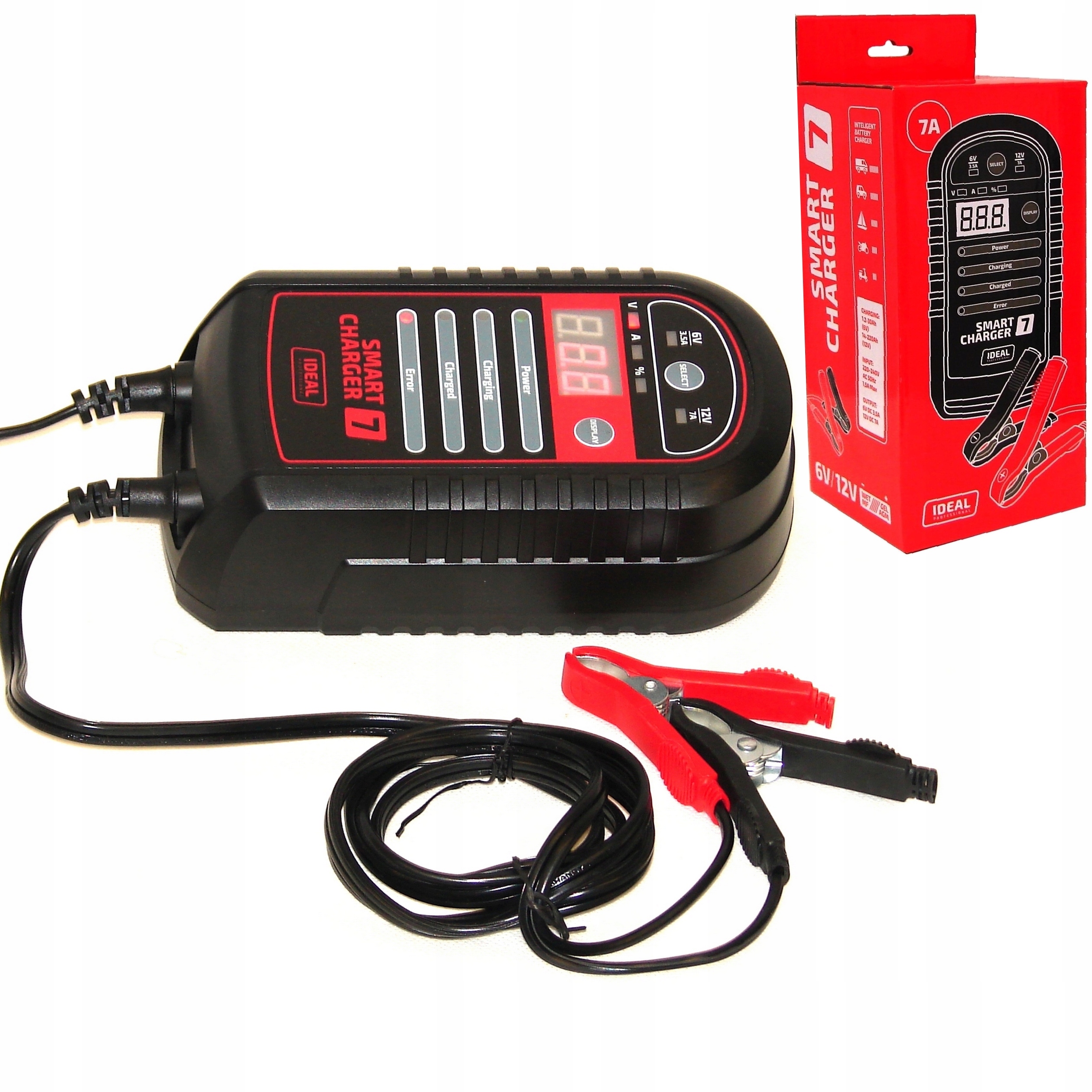 Automatický usmerňovač Smart Charger 7 6/12V 7A Agm Gel Efb Wet Mf