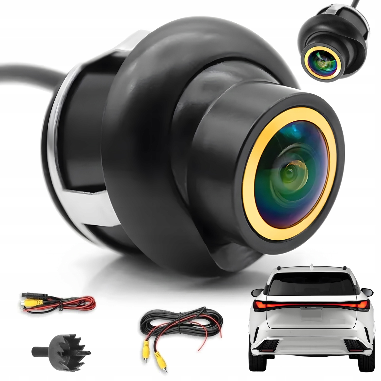 Uniwersalna Kamera Cofania Fisheye 170° 360° Hd Night Vision Wodoodporna