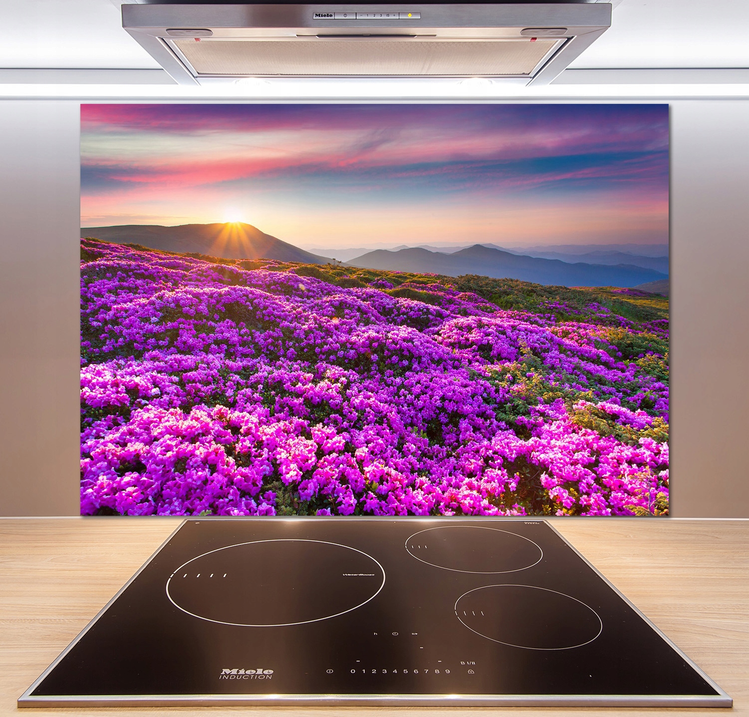 

Panel do kuchni Kwiaty w górach 100x70 cm + Klej