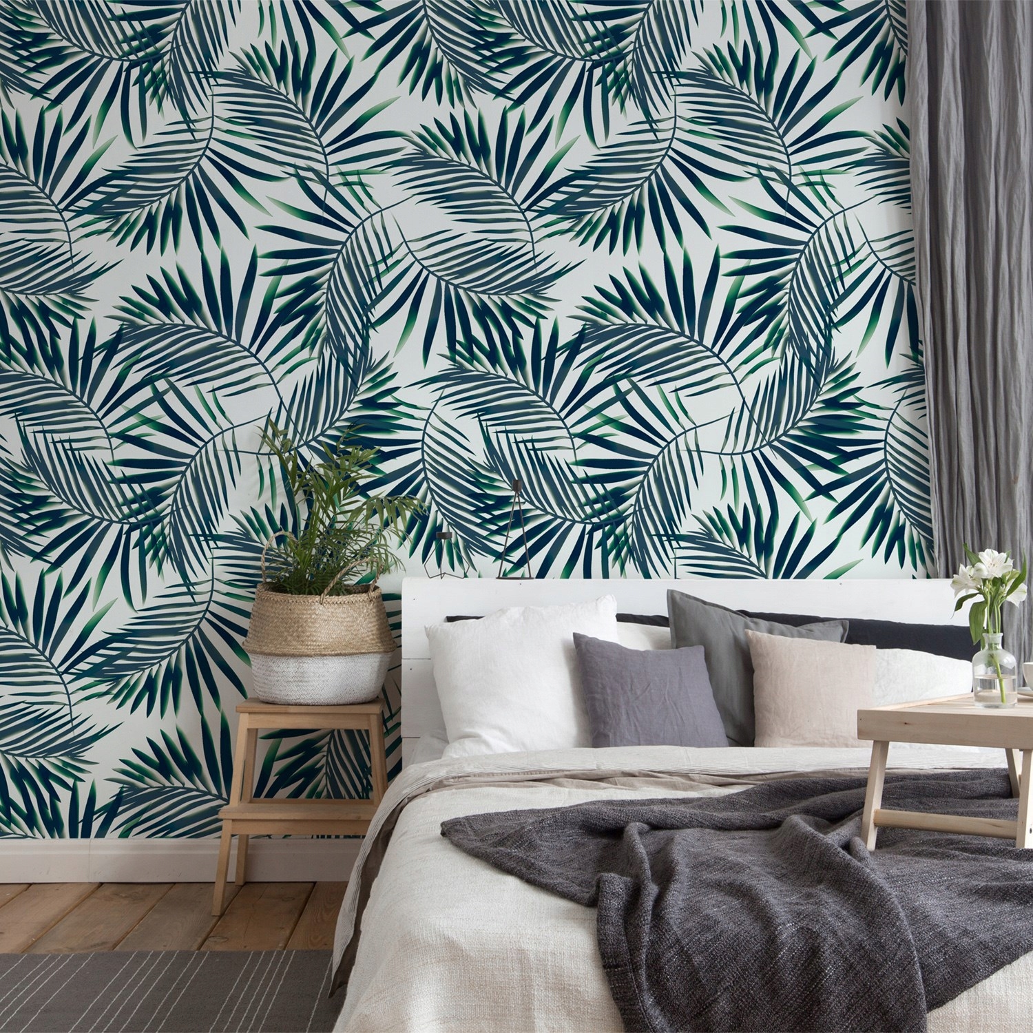 

Tapeta ścienna Zielone tropikalne liście 250x250cm