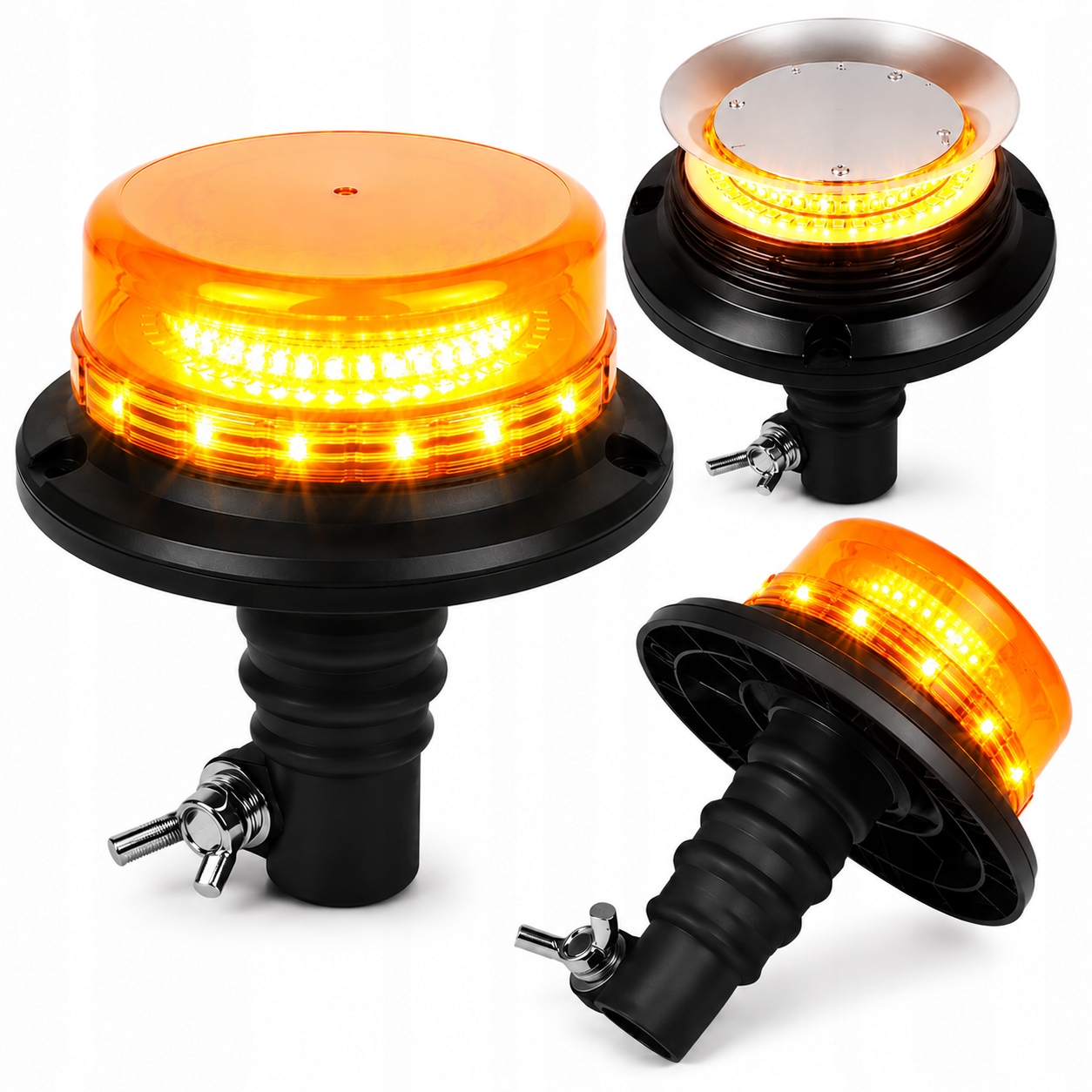 Led kohout na střechu varující zemědělský traktor kombajn na pružný trn