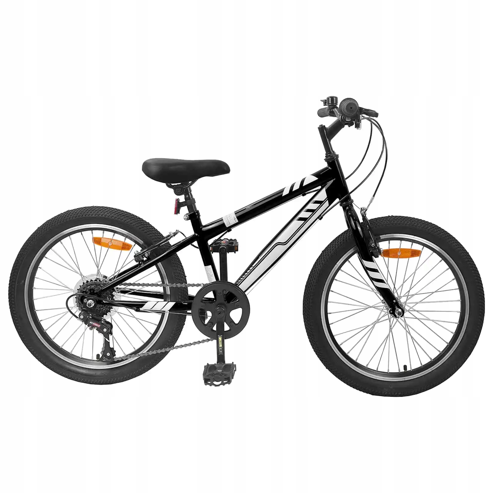 vidaXL Horské Kolo 20 palců 6-Speed pro děti od 5 do 8 let Černá