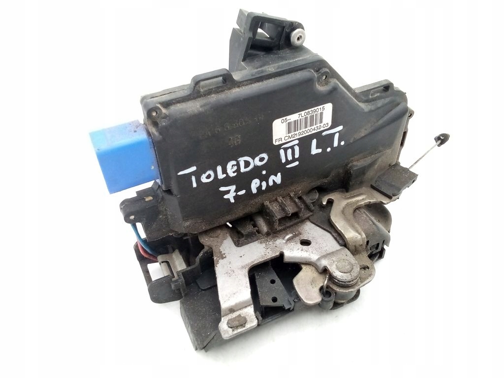 Seat Toledo III 3 lock left rear part rear 7 PIN 7L0839015