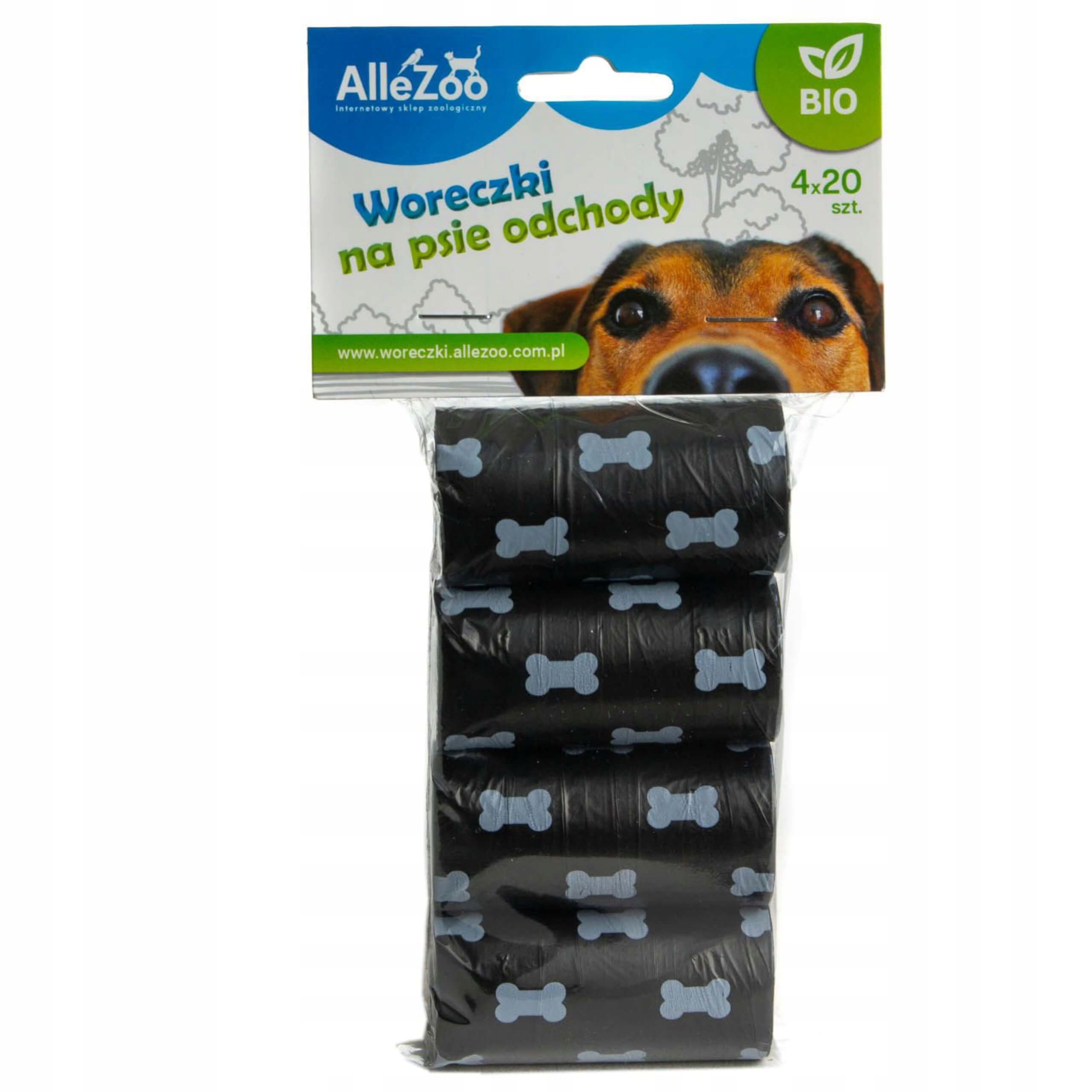 

AlleZoo Woreczki na psie kupy odchody Bio Eko 80