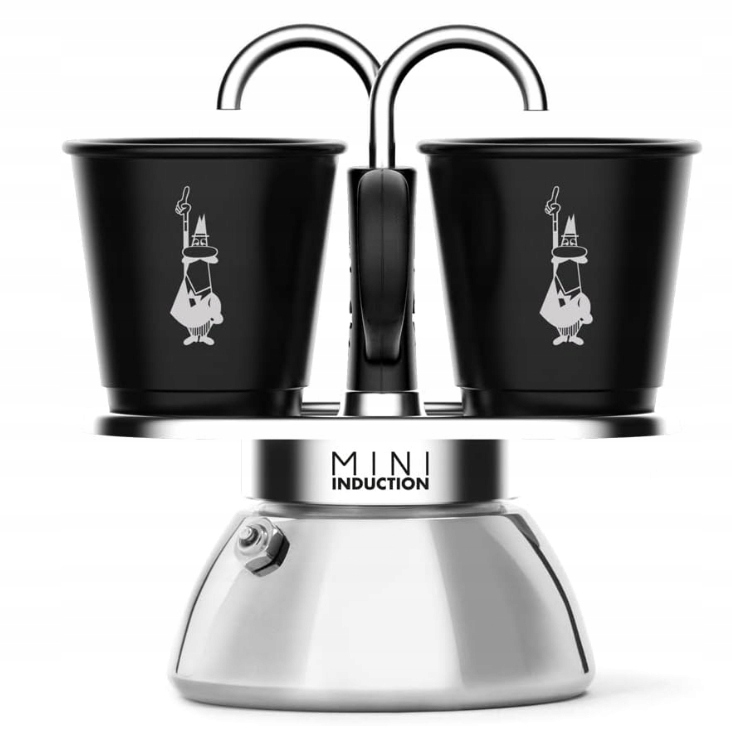 Bialetti Mini Express Induction 2 šálky čierne