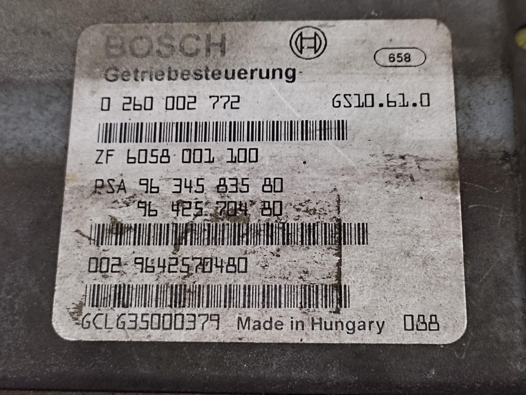 PEUGEOT 607 centralina cambio ingranaggi 0260002772
