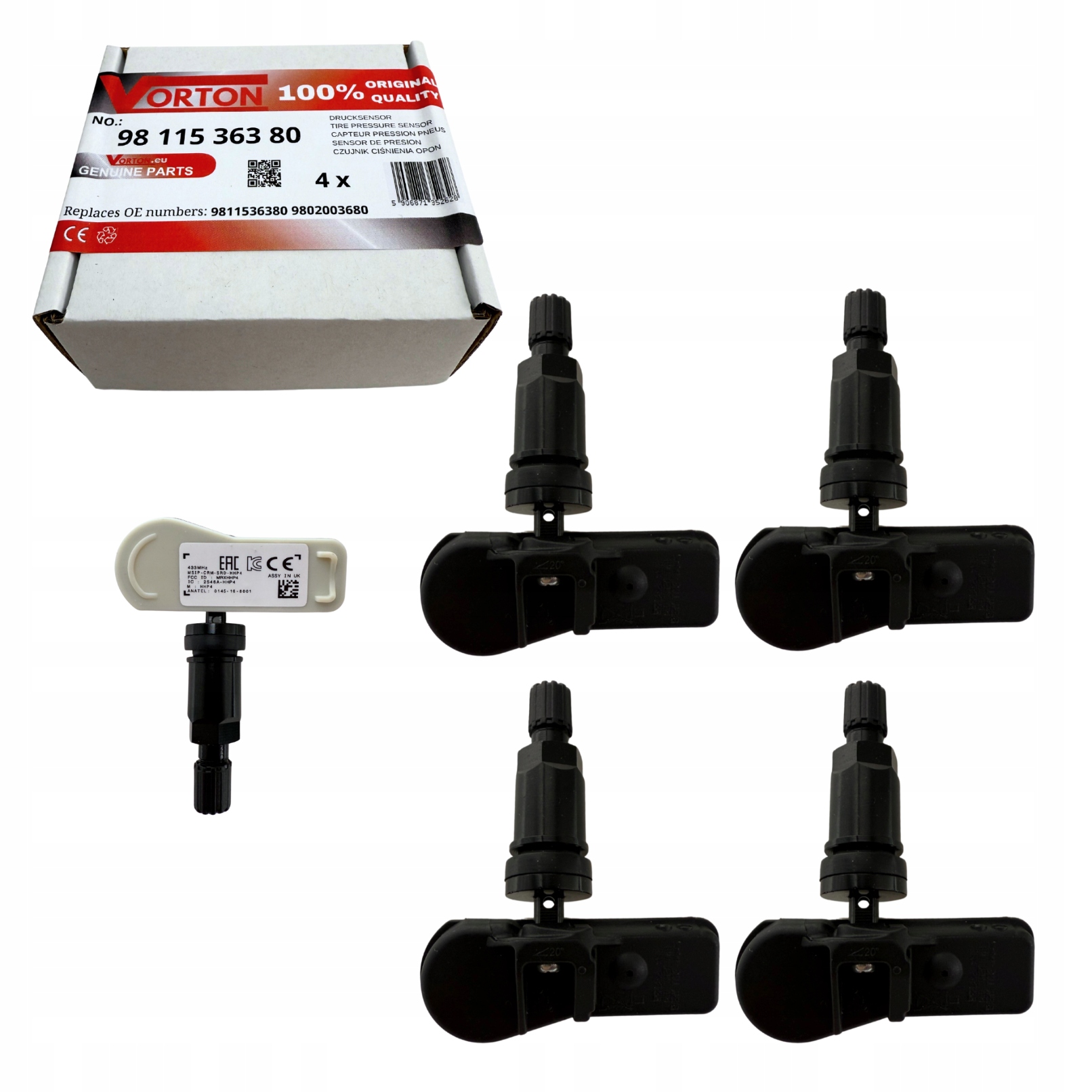 Snímače Tlaku Vzduchu Pre Kolesá Pneumatík Tpms Citroen C4 Peugeot 508