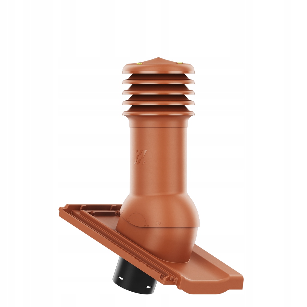 Větrací komín fi150 HiVent střešní taška Creaton Koda Měděná