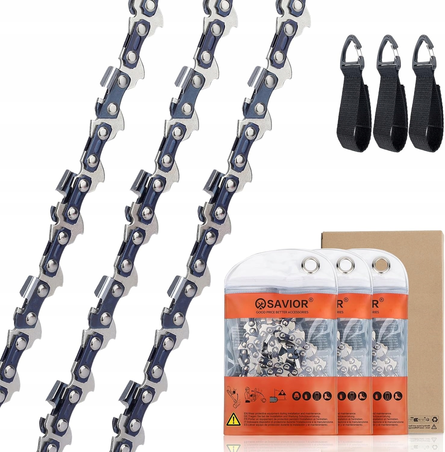 Řetěz pro pilu Stihl 40 cm 55 článků 3/8" 1.3 mm Silný, robustní, sada 3 ks