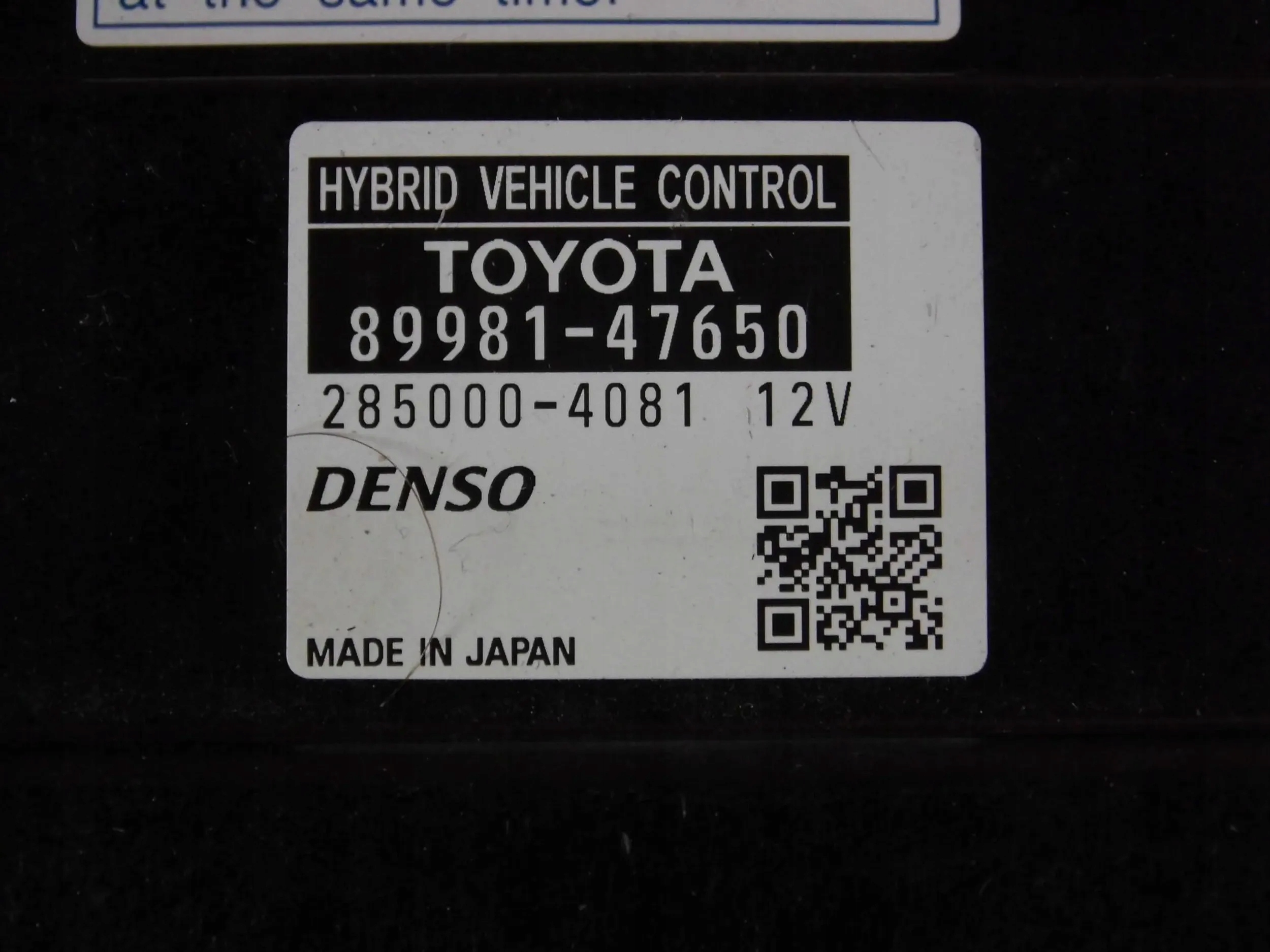 TOYOTA PRIUS+ MODULO CENTRALINA COMPUTER 89981-47650