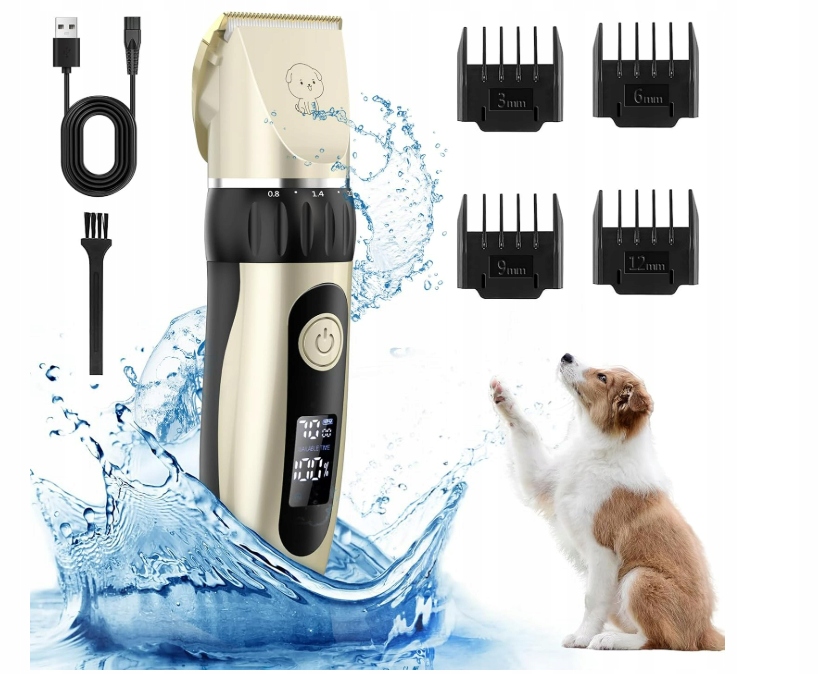 Levně Stříhací Strojek Na Psa Yazeky 1200 Mah LCD S Tichou Regulací