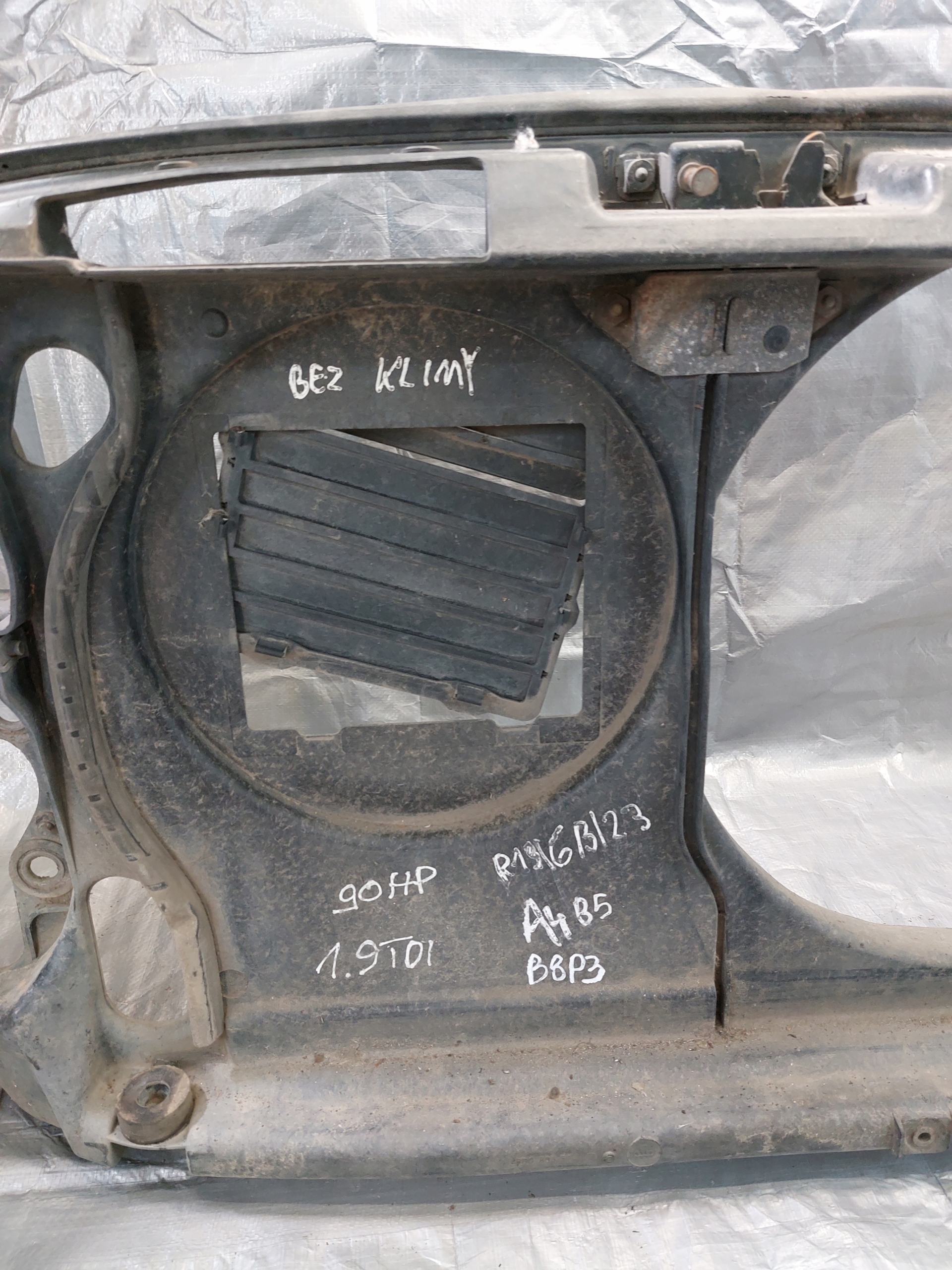 support panel for radiators pillar AUDI A4 B5