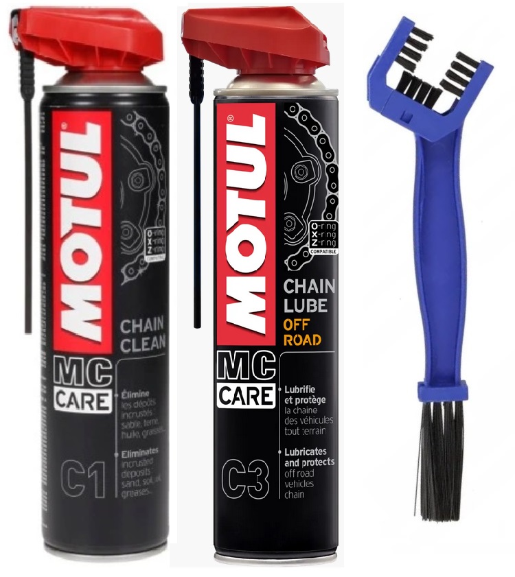 Motul Off Road zestaw do czyszczenia i smarowania łańcucha quad cross C1 C3