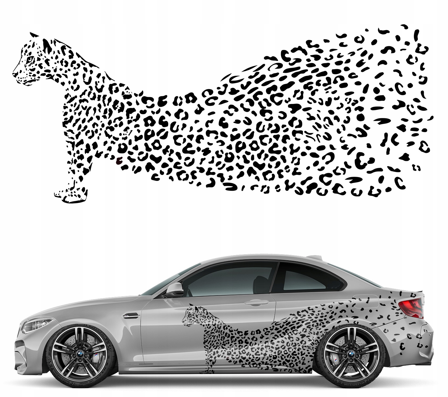 Samolepka na auto Pantrem 77x181