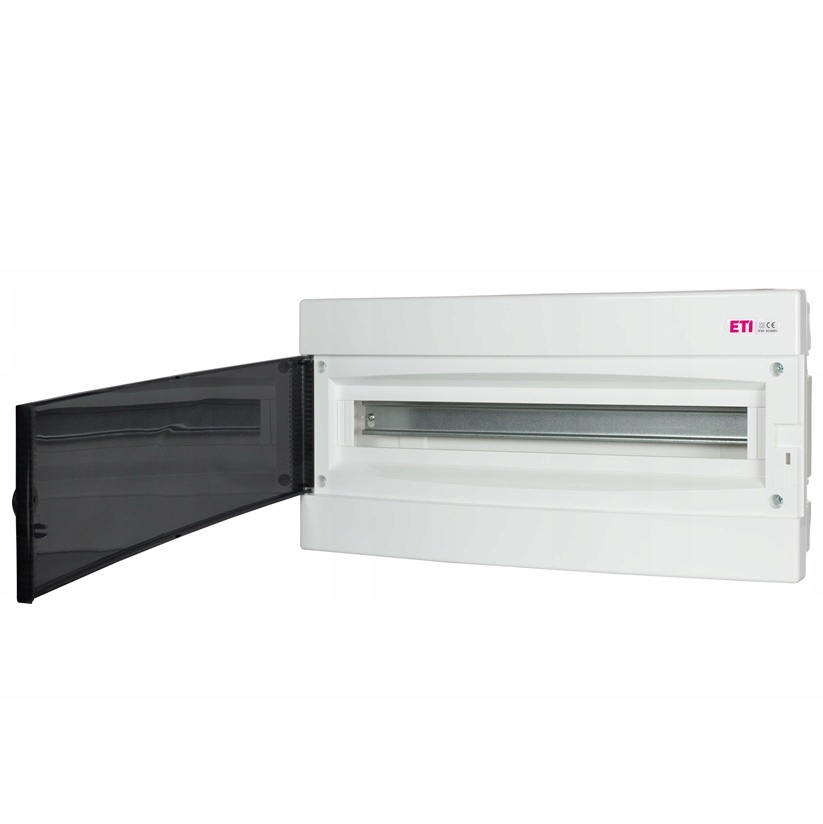 Rozdzielnica podtynkowa 1x24 modułów ECM1x24PT-s drzwi transparent IP40 Eti