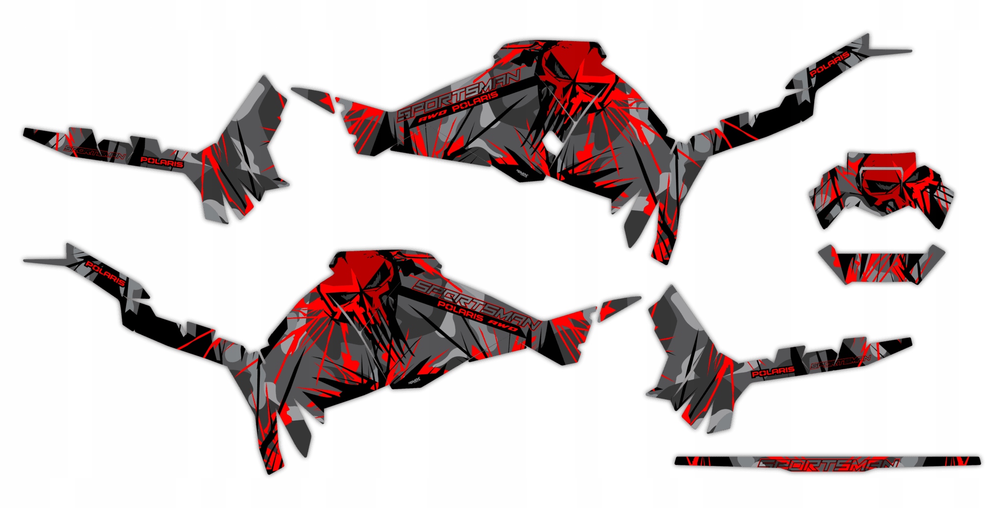 Dýha Samolepky Polaris Sportsman Touring 570 2025+ #9147389