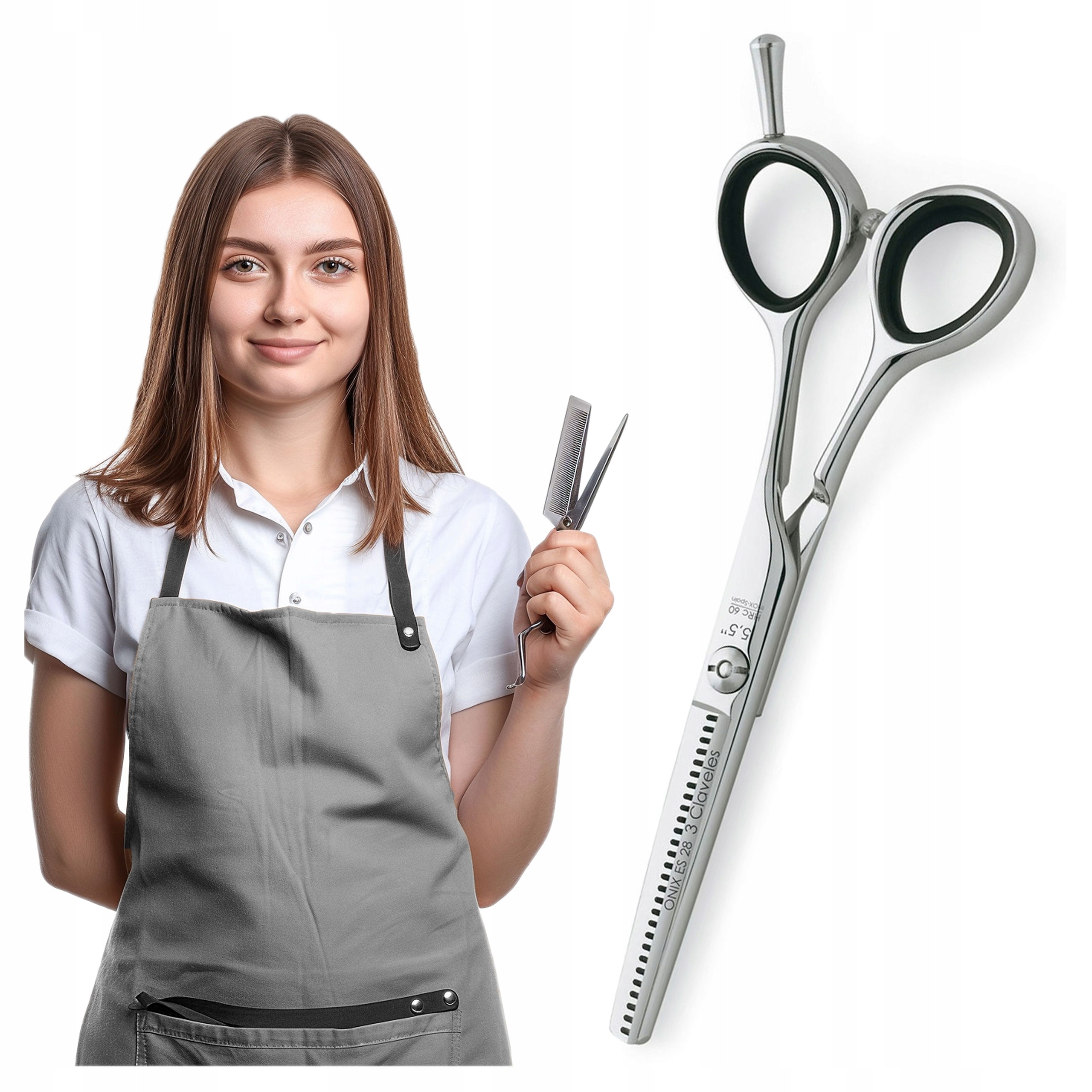 Nůžky na degážování vlasů Onix 5,5" 3 Claveles – profesionální degažovací nůžky