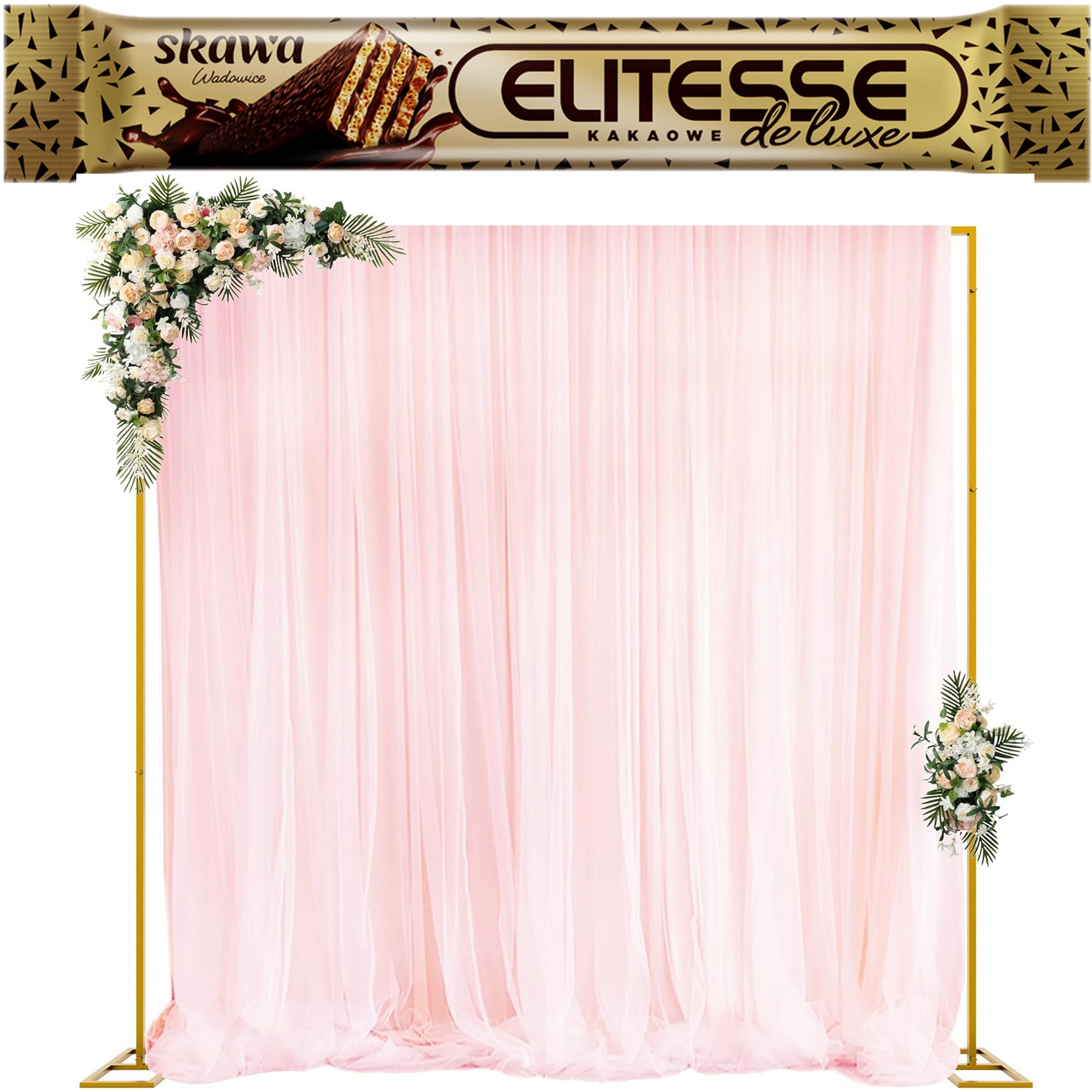 Fomcet Stojan na pozadí svatba svatební hostina Křtiny Narozeniny 18 nast Zlatý 305x305c