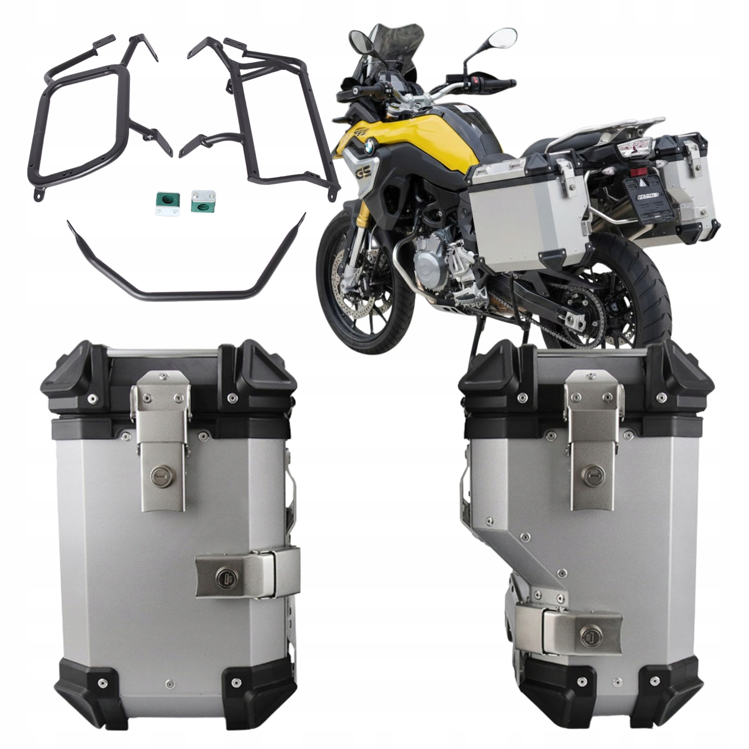 Kufry aluminiowe boczne 38 stelaż dedykowany Bmw F750GS F850GS Adv