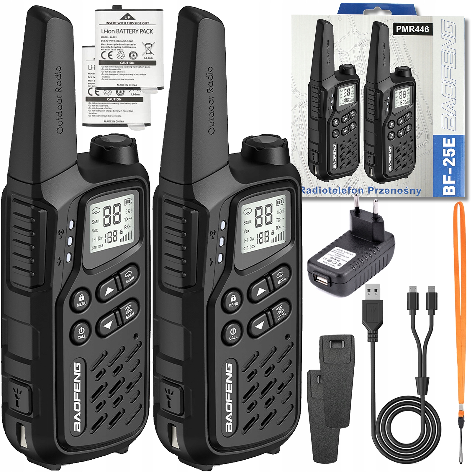 Baofeng BF-25 Eu Krótkofalówka Radio Walkie Talkie
