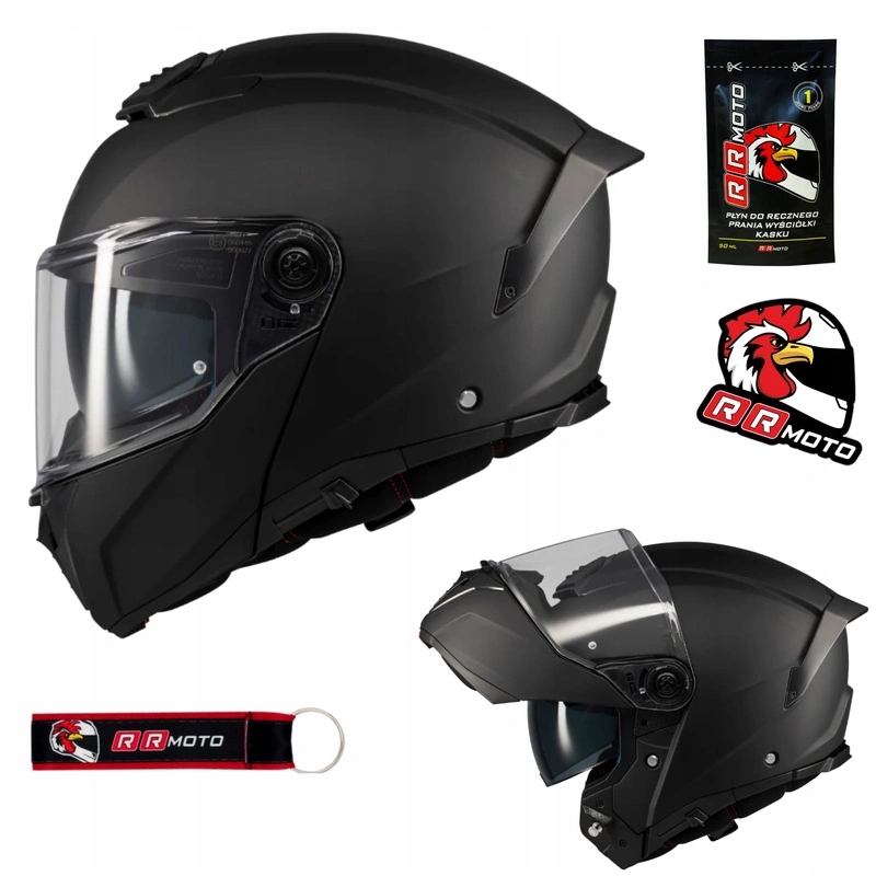 Motocyklová přilba Mt Atom 2 Sv Pure Black Matt černá matná Bonus