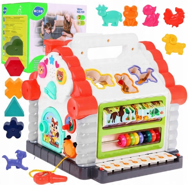 

Domek Interaktywny Sorter Pianinko Klocki Pianinko