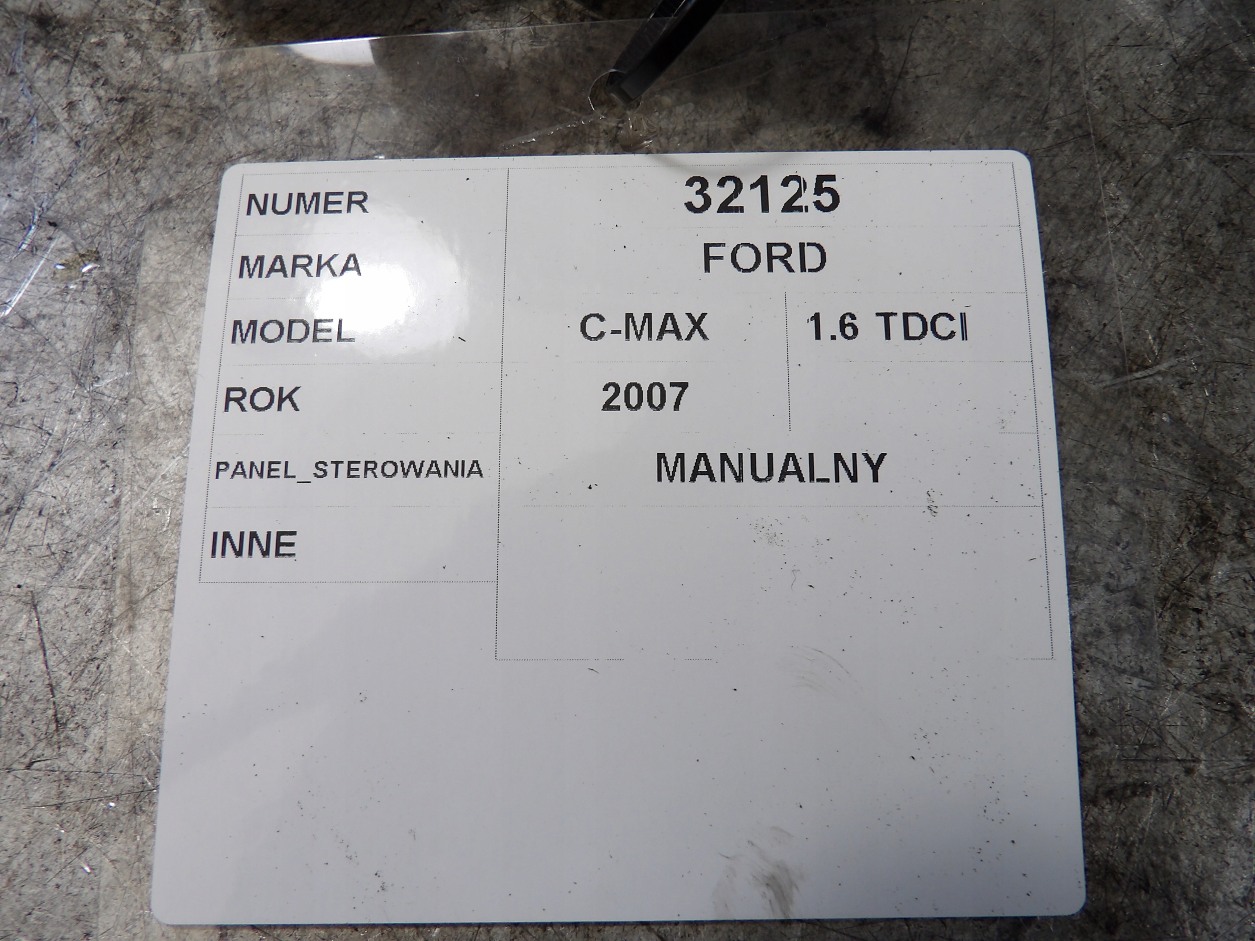 Ford C-Max panel klími, klimatizaci 7M5T-19980-AA 69607332