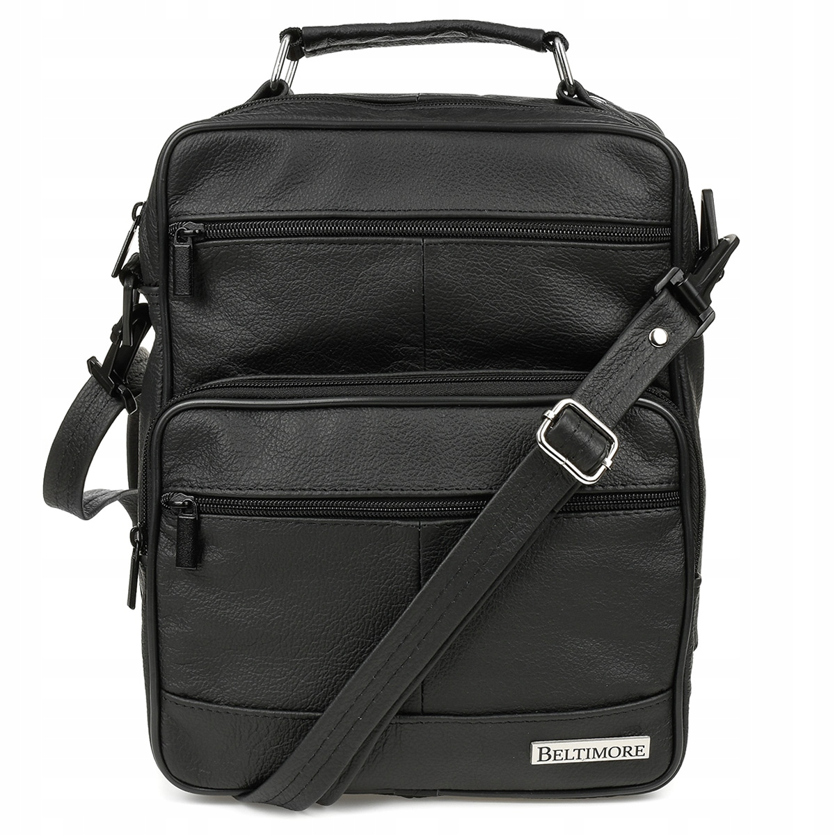 Pánská kožená taška přes rameno, kožená, pro práci, průvodčí Beltimore