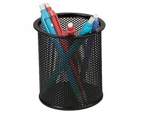 STOJAK PRZYBORNIK NA DŁUGOPISY METALOWY OKRĄGŁY Marka Tierra