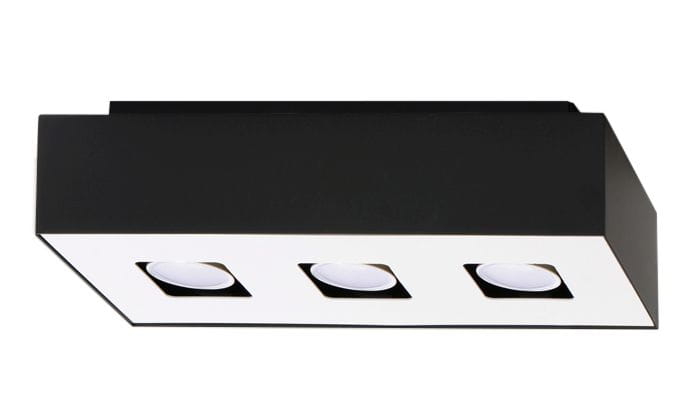 Stropná lampa Mono 3 čierna Sollux Lighting