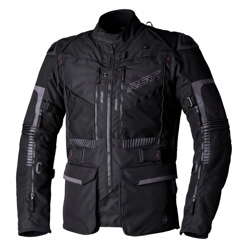 Textilná Motocyklová Bunda Rst Ranger Black Black (L)