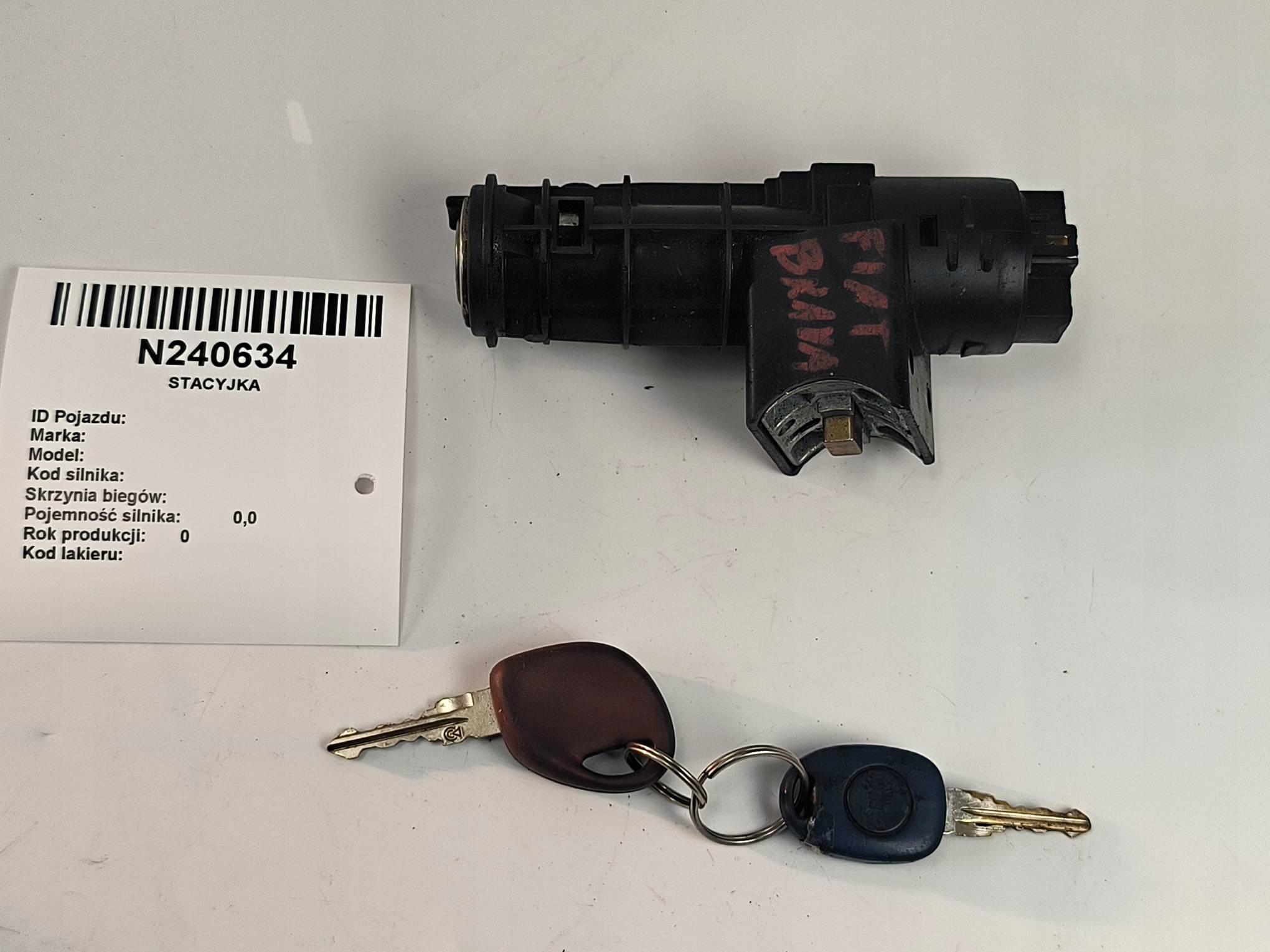 ignition 06670 FIAT SEICENTO
