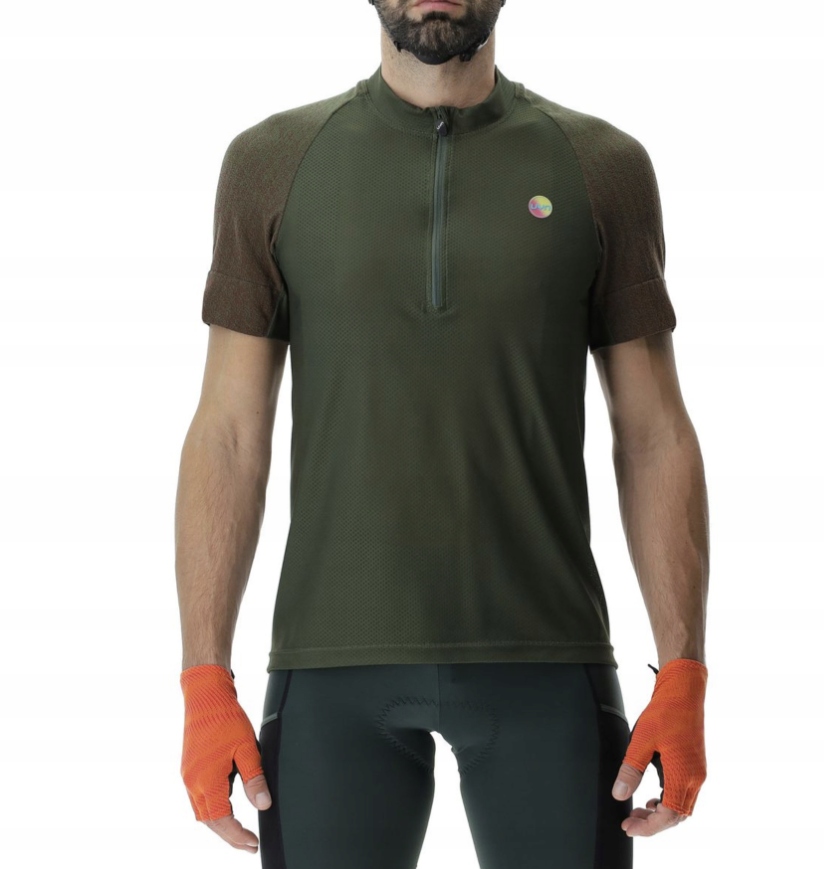 Koszulka rowerowa Uyn Man Biking Grit czarno-zielona roz. XL