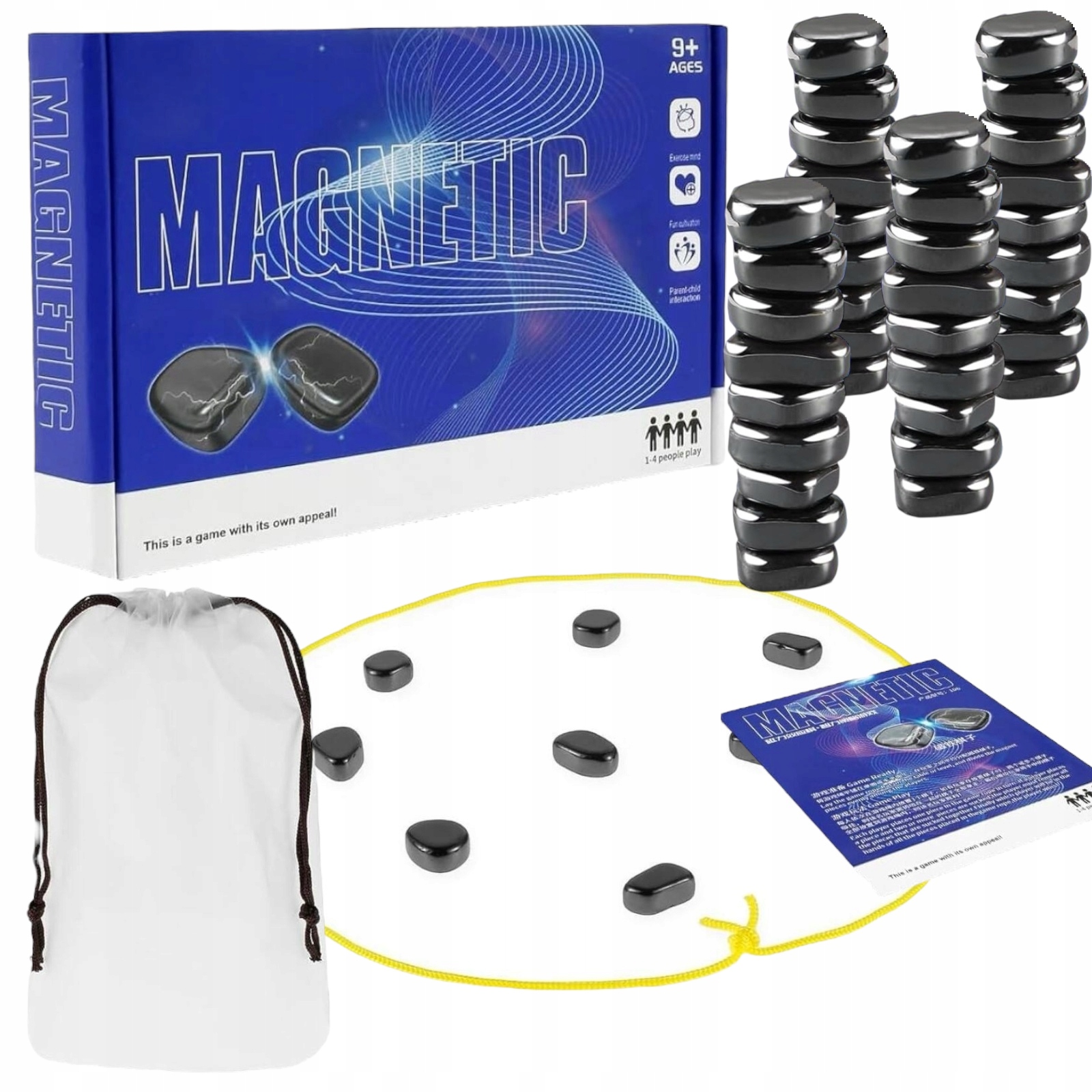 GRA MAGNETYCZNE KAMIENIE MAGNETYCZNA PLANSZOWA STRATEGICZNA Seria 51 Stan