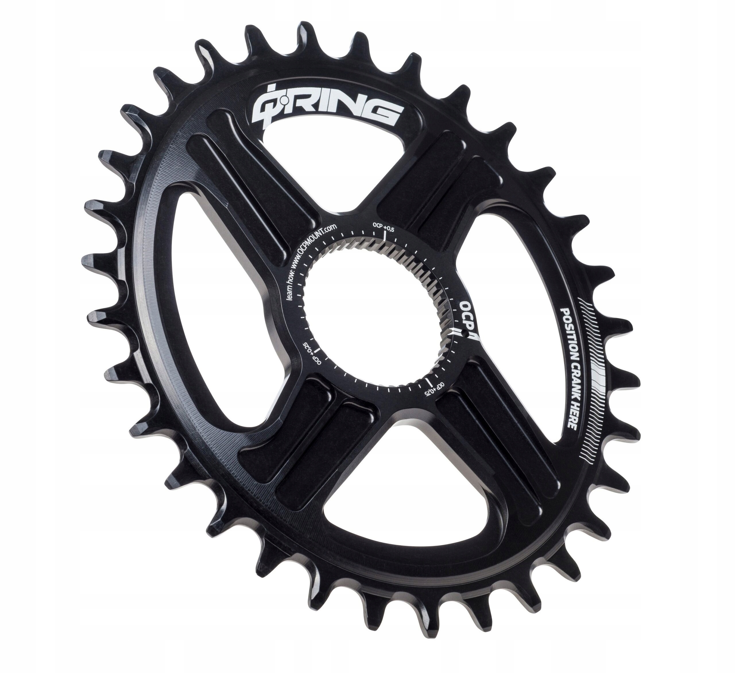 ZĘBATKA ROTOR QRING 1X DM 38T 12-11 S BLACK C01-050-23010-0