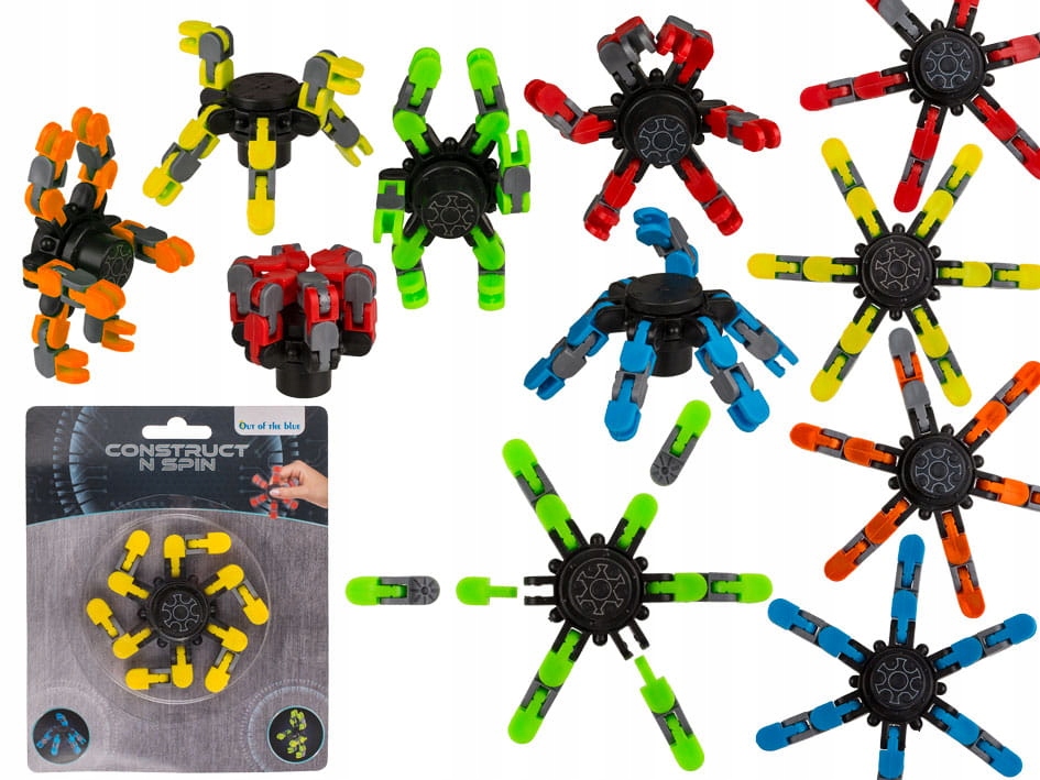Fidget Spinner zbuduj kręć Robot do składania mix Rodzaj Fidget Spinner