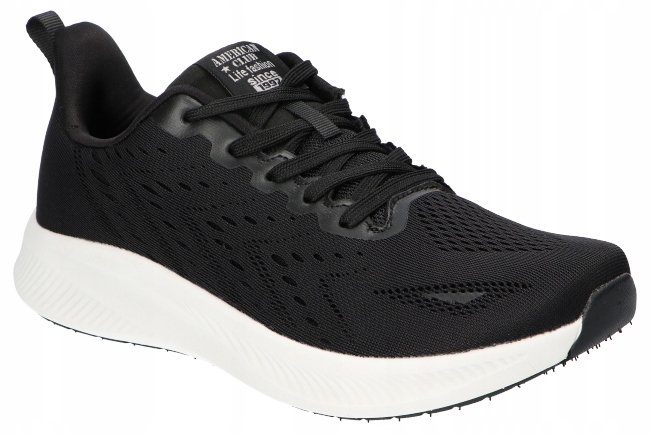 American Club WT203 Lehké, Vzdušné, Adidasy, Pánské Sportovní Boty Bk 44