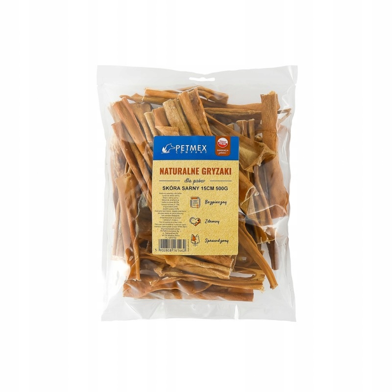 Petmex Srnčí kůže 15 cm 500 g