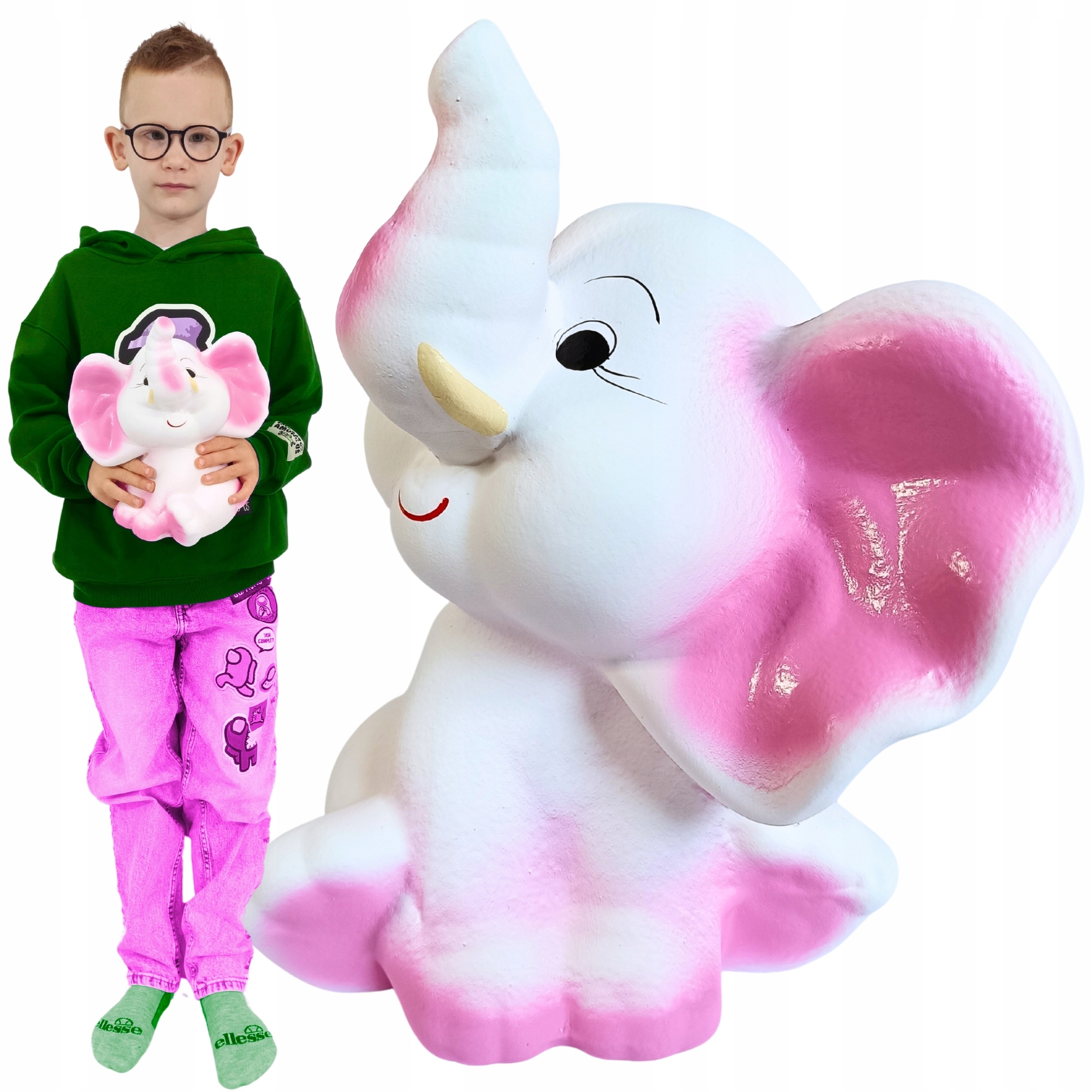 Pokladnička Velká prostorná Slon keramická K Rozbití bez otevírání Dárek