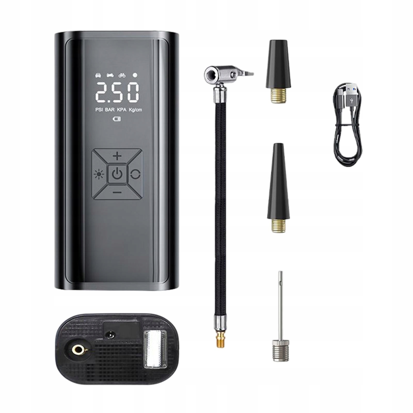 Przenośny elektryczny inflator opon samochodowych Szybka inflacja do motocy Kod producenta 687365