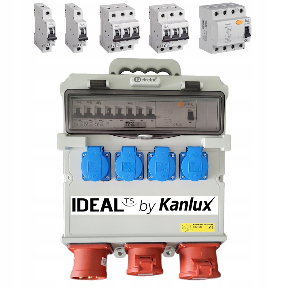 Elektrický prenosný stavebný rozvádzač Rbs N2WRP 4x230V 16A 32A