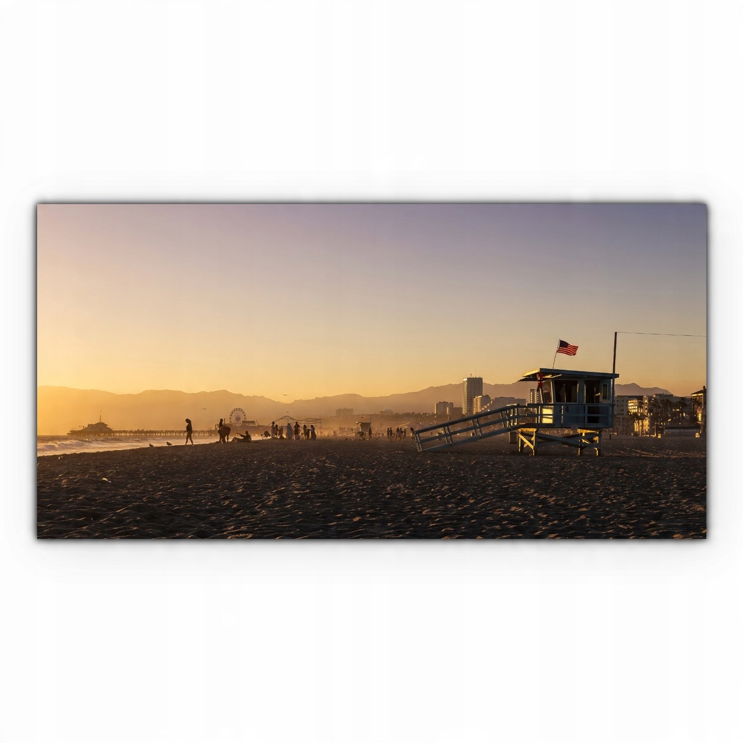 

Canvas na ramie ścienny 120x60 Santa Monica Miasto