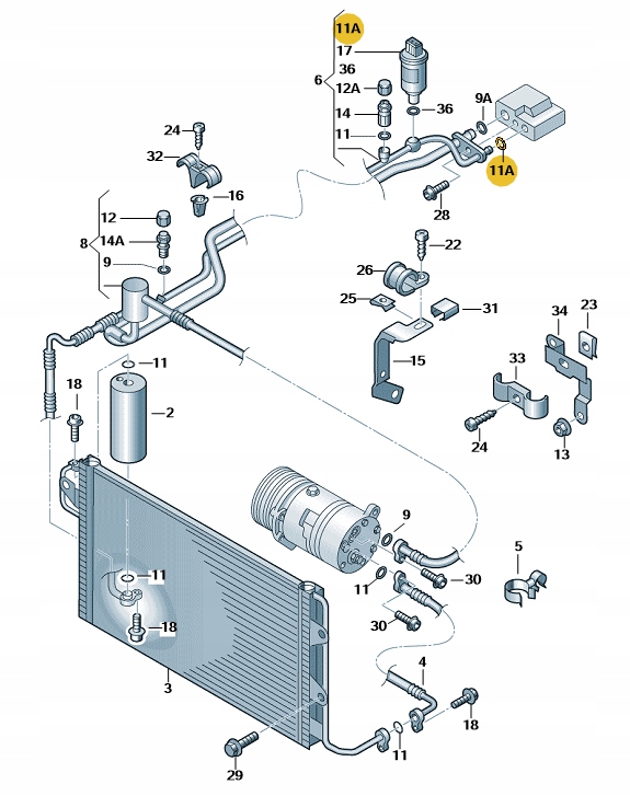 O-RING PRZEWODU KLIMATYZACJI VOLKSWAGEN 7M0820749B Numer katalogowy części 7M0820749B