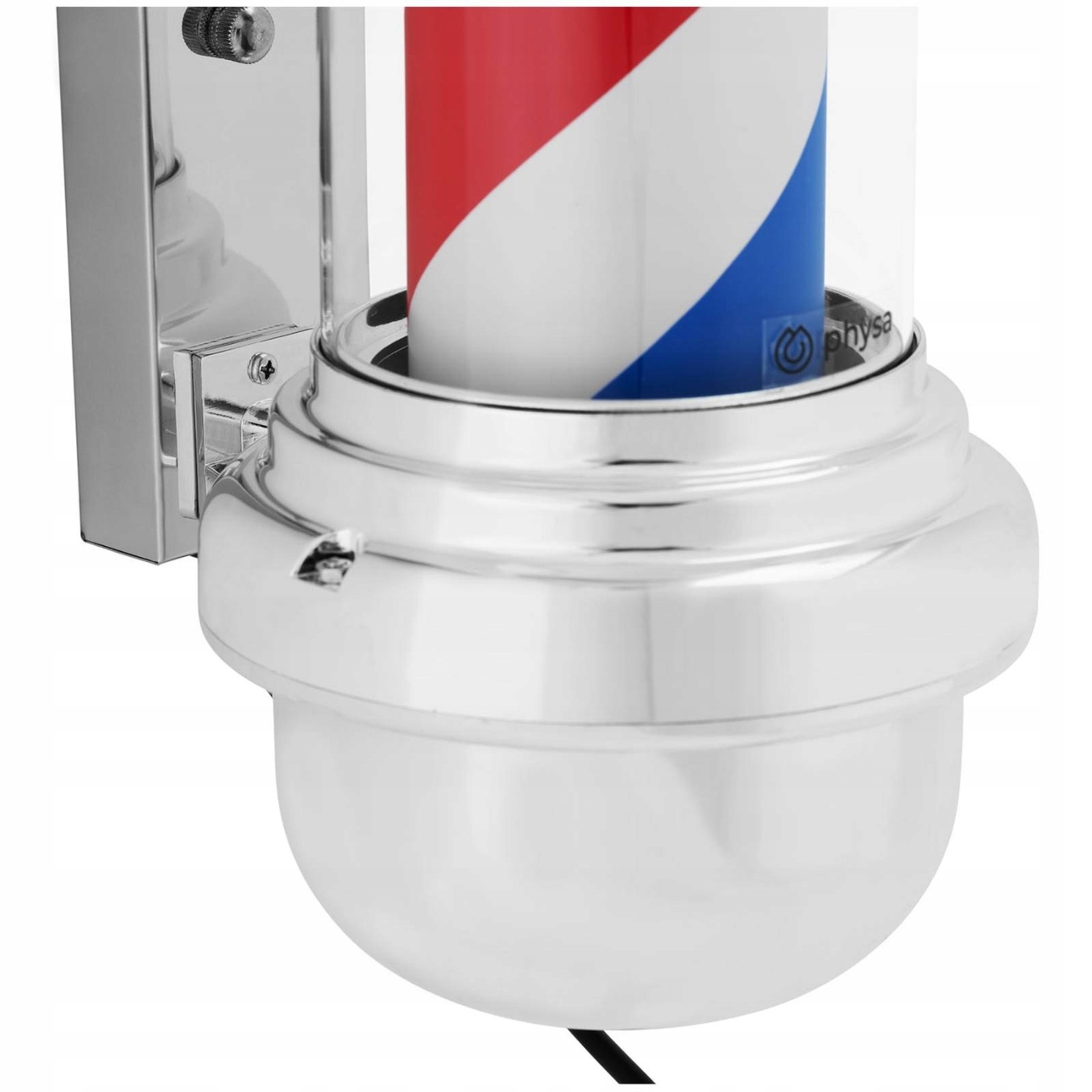 SŁUPEK BARBERSKI OBROTOWY BARBER POLE LAMPA LED Marka Physa