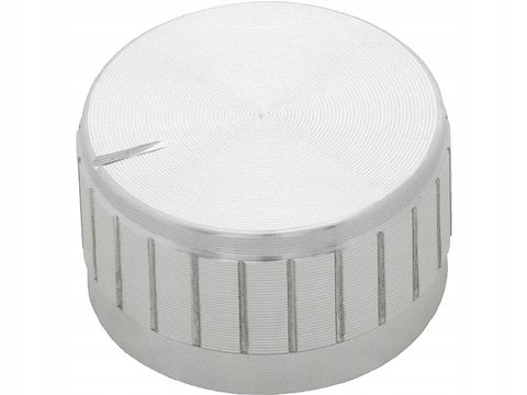 Gałka pokrętło potencjometra srebrna 30mm