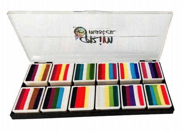 

Paleta farb malowania twarzy ciała GrimMaster MIX
