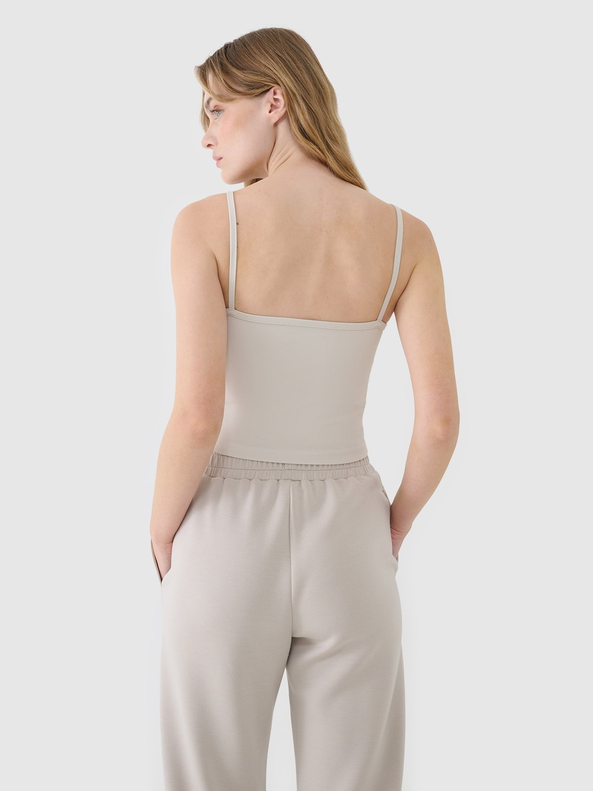 T-SHIRT DAMSAKI 4F KOSZULKA CROP-TOP SLIM M F127 SS25 Rozmiar M