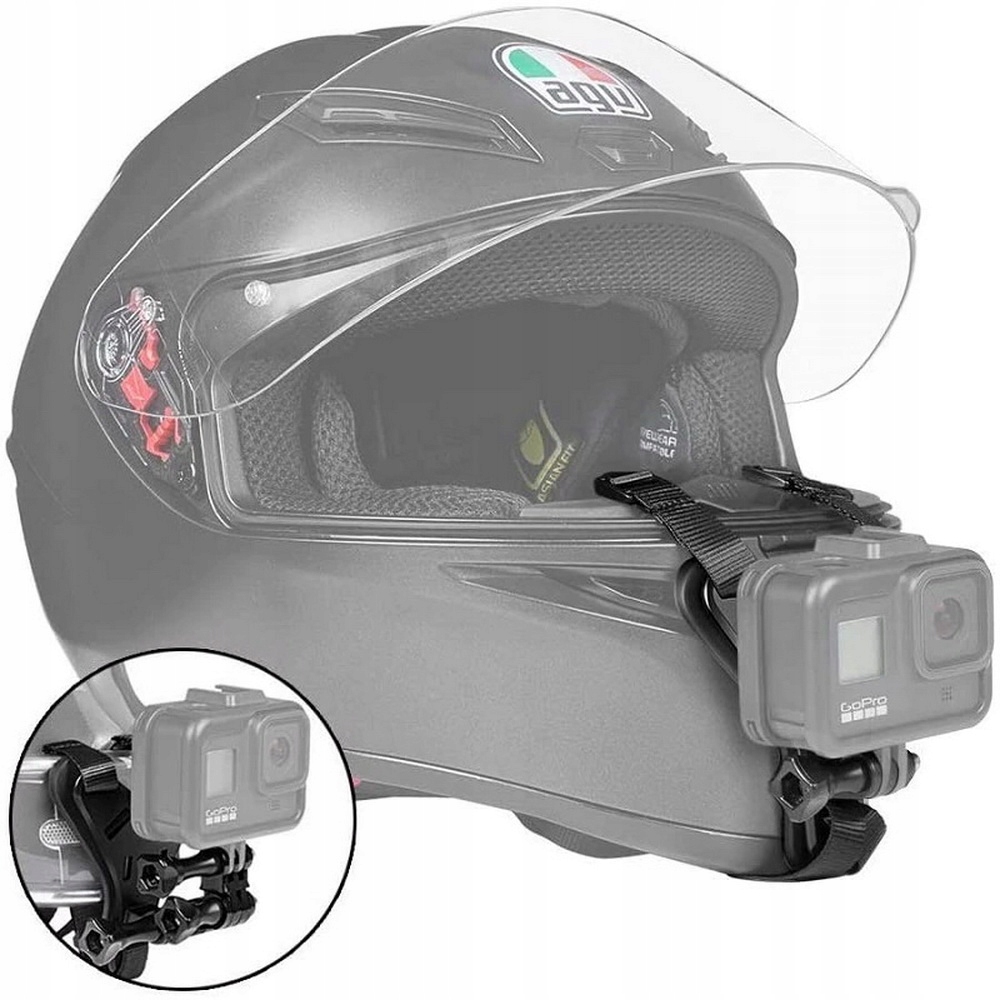 Uchwyt mocowanie na kask motocykl do kamery GoPro Marka Viz4